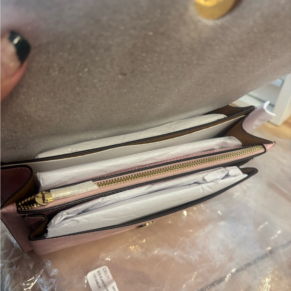 Coach Powder Pink Klare and Zip Card Case - Picture 6 of 14